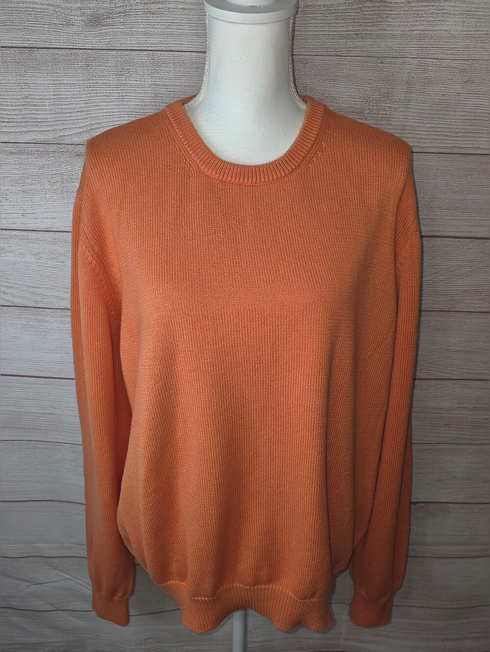 Women's Brooks Brothers Pima Cotton Crew Neck Knit Sweater Size XL